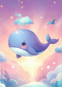 Bright cute little whale n.15
