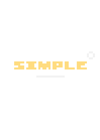 SIMPLE' :オレンジ&ホワイト