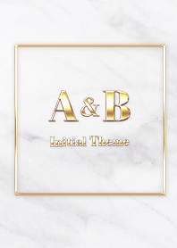 [ A&B ] Initial Theme  Gold White