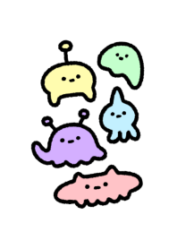 Cute aliens friends Theme