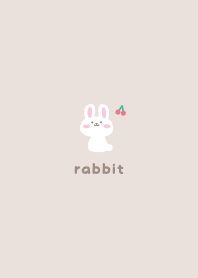 Rabbits2 Cherry - beige