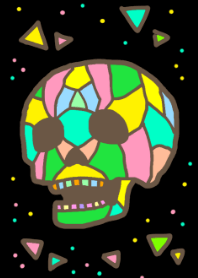 Colorful happy skull!