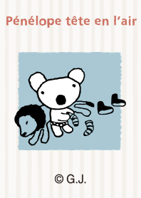 ペネロペ ラインアート（くすみブルー）