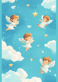 hand drawn little angel