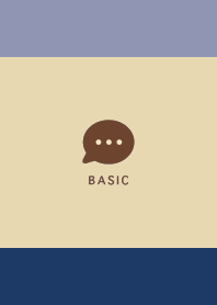 Basic// Navy&Brown/Dull Blue Purple 10