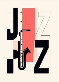 復古爵士：黑白與珊瑚紅