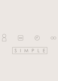 シンプル(ベージュ アイボリー)V.3文字入り