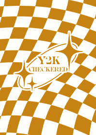 Y2K CHECKERED 04  - BROWN