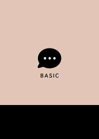 Simple&Basic くすみピーチ×ブラック