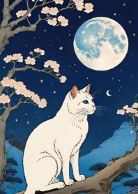 Cat under the Moon 024ea5