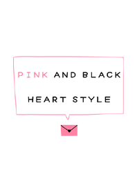 PINK AND BLACK HEART STYLE