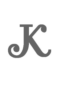 イニシャル「K」シンプル