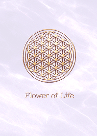 Flower of Life - Gold (S) - パープル 01