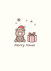 Teddy bear Christmas -beige-