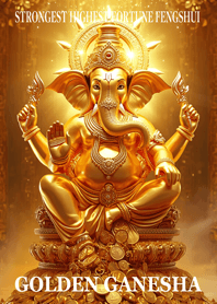 Financial fortune Golden Ganesha 6
