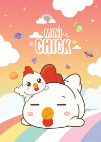 Chicken Sky Rainbow Hot Pastel