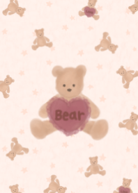 Teddy bear- Apricot pink