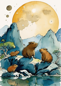Ukiyo-e - Capybara 99cce3