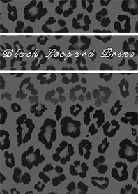 ヒョウ柄 ブラック Black Leopard Print2