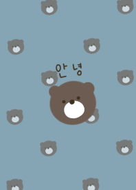やっぱり韓国が好き。くすみブルーとクマ。