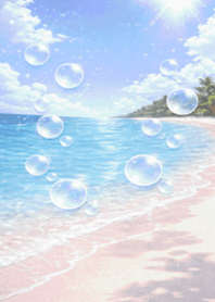 海洋泡泡水花