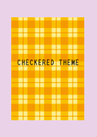 ORANGE CHECKERED THEMEj-LIGHT PURPLE