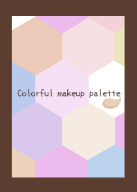 Colorful makeup palette/DEEP BROWN