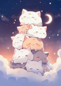 可愛的貓咪疊羅漢6