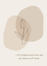 vintage flower (brown)