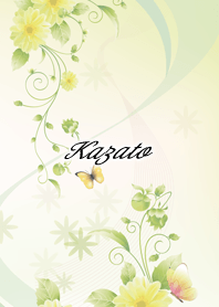 かざと用 Butterflies and flowers