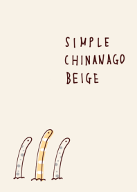 simple Chinese eel beige.