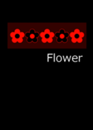 Simple flower and black 6 from japan