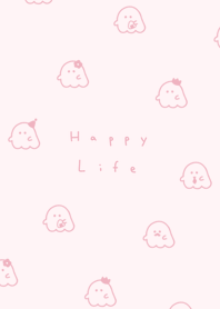 ghost friend pattern('24)/dull pink