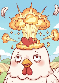 ไก่ระเบิดช็อกจนเบลอ