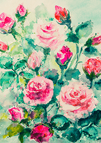 薔薇(バラ)の花の着せかえ(R4303)