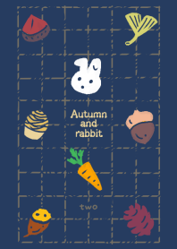 Autumn fruit and rabbit design02