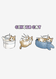 gingercat5 - white smoke