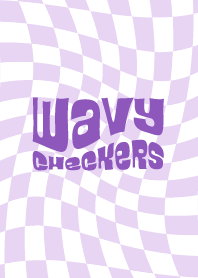 WAVY CHECKERS / PURPLE