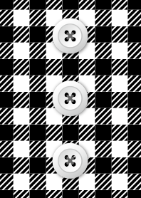 Gingham check(black)