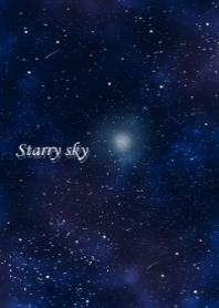 Beautiful starry sky night
