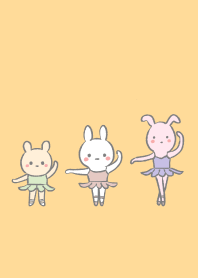 Ballerina bunnies - Yellow