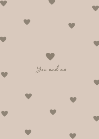 pattern heart (mocha)