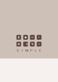 シンプル（beige brown)V.399