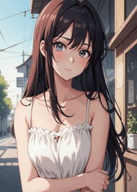 Close-up of a cute chibi girl Bd7160