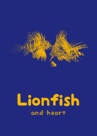 Lionfish & heart Deeperual Blue