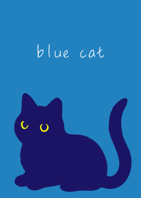 blue Cat Holiday01 on blue