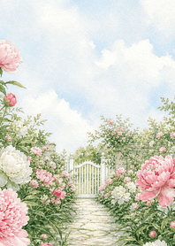 浪漫水彩花園｜牡丹花篇