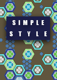 Japanese pattern navy simple style