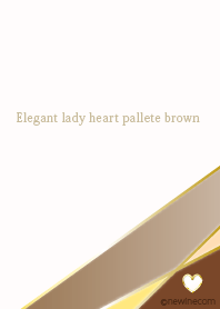Elegant lady heart palette brown