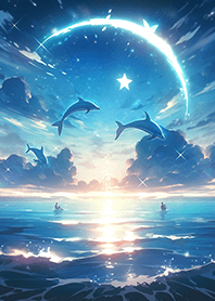 海豚與奇幻海洋❤夢幻無邊天空17